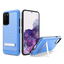 Brushed Hybrid Case w/ Magnetic Kickstand for Samsung S20 Plus BLUE - $5.86