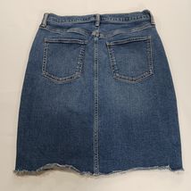 GAP RN#54023 Women's Blue Cotton Blend Denim Button-fly Pencil Skirt Size 8/29 image 2