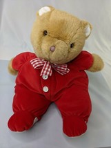 Eden Brown Bear Plush Red 13 Inch Stuffed Animal Toy - £66.99 GBP