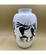 Navajo Signed Pottery Vase James Benally Dine Kokopelli 9.5” Native Amer... - £69.98 GBP