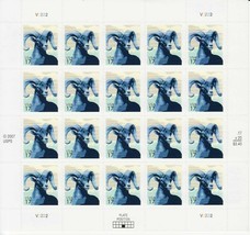 Bighorn Sheep Sheet of Twenty 17 Cent Postage Stamps Scott 4138 - £9.70 GBP