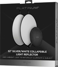 NEW Platinum PT-CLR3221 32-inch Silver/White Collapsible Light Reflector - £14.31 GBP