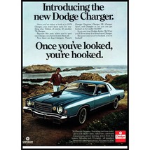 1976 Dodge Charger Daytona Coupe Vintage Print Ad Rocky Coast Shore Wall... - £8.48 GBP