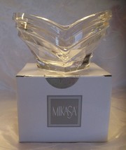 Mikasa DECO Bowl -6 1/2&quot; Crystal Votive Candle Holder Germany SN 027/718 NEW/Box - £7.79 GBP