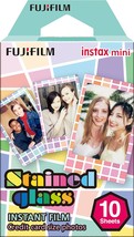 10 Exposures Of Fujifilm Instax Mini Stained Glass Film. - £31.58 GBP