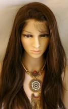 18″, 20″ Lace Front (13”x 4”) 100% Brazilian Human Hair Wigs #4 Dark Brown - £241.32 GBP+