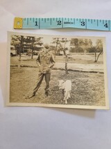 Photo of a U.S. Soldier with a Goat in Japan Late 1940s Original - $4.95 Photo of a U.S. Soldier with a Goat in Japan Late 1940s Original - $4.95