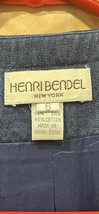 Vintage Henri Bendel Women&#39;s Denim/Silk Jacket Size 6 - $54.45
