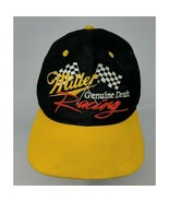 Miller Beer NASCAR Racing Hat Cap Snapback 90s 1990s Checkered Flag Logo... - $17.52