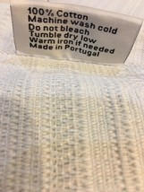 PiuBelle PICK STITCH QUEEN LIGHT WEIGHT MATELASSE QUILT WHITE MADE PORTU... - $114.16
