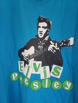Ladies Blue Elvis Presley V Neck T-Shirt  Size:XXL - £9.80 GBP