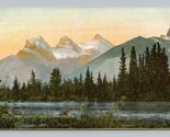 Three Sisters Bow River Valley Canmore Alberta Canada UNP Unused DB Post... - $3.91