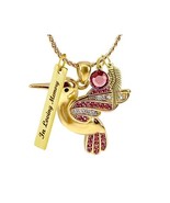 Hummingbird Pink Gold Jewelry Ash Urn  - Love Charms™ Option - $39.95