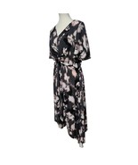 Simply Vera Wang Dark Floral Dress Size S Whimsigoth Fairy Sheer Midi As... - $454.56 MXN