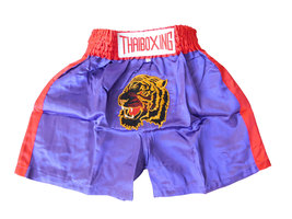 M KIDS Muay Thai Boxing Shorts Pants MMA Kickboxing unisex Tiger purple - £14.36 GBP