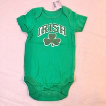The Childrens Place Green 1pc IRISH Bodysuit 0-3M Shamrock St. Patricks Day - £11.67 GBP
