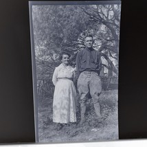 Old Photo Negative Couple Man Woman 1920s 30s Jodhpurs - $220.03 MXN