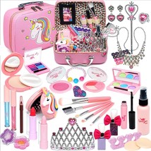Kids Makeup Kit For Girl - 39 Pcs Safe And Easy To Wash Makeup Toy For Girls, Re - £26.72 GBP