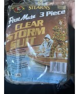 NIP FIRST MATE by STEARNS Vinyl Storm Suit 3 Pc. Rainwear Size  L/XL - $270.54 MXN