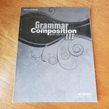 A Beka Book Grammar and Composition III Quiz / Test Key (9th Grade) 5th Ed - $5.90