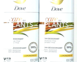 2 Pack Dove Care By Plants 24h Deodorant Aluminum And Paraben Free Lemon... - £26.77 GBP