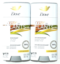 2 Pack Dove Care By Plants 24h Deodorant Aluminum And Paraben Free Lemon... - £27.17 GBP