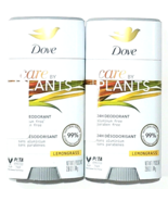 2 Pack Dove Care By Plants 24h Deodorant Aluminum And Paraben Free Lemon... - £26.85 GBP