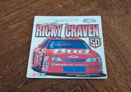 1998 RICKY CRAVEN Budweiser Bud King of Beers Large Magnet Nascar Hendrick  - £6.41 GBP