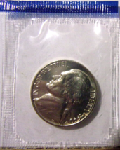 1990-P Jefferson Nickel - Uncirculated in Mint cello - $4.95