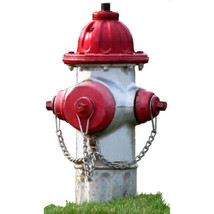 Fire Hydrant 16&quot; wide x 26.5&quot; tall Wall Decal - £17.13 GBP