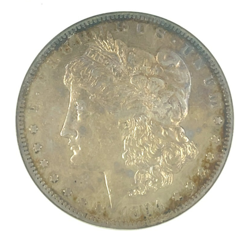 1894-S Silver Morgan Dollar Graded by ANACS as AU Details Cleaned-Tooled Item image 3