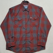 Dixxon Flannel Co x Andar Collab The B Strong Flannel Plaid Shirt Men’s Sz L  - £53.97 GBP