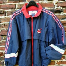 Cleveland Indians Pro Player Mens Medium Jacket MLB Wahoo Baseball Vintage 90s - $66.48