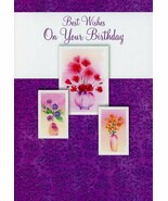 Best Wishes On Your Birthday - General Birthday Greeting Card - 01235 - $2.79