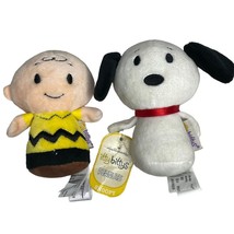 Hallmark Itty Bittys Charlie Brown And Snoopy Plush Peanuts 2014 - £7.66 GBP