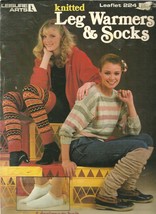 Knitted Leg Warmers and Socks Leisure Arts Leaflet 224  - $6.99