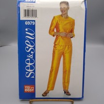 UNCUT Vintage Sewing PATTERN See and Sew 6979, Butterick Very Easy 2000 ... - $17.42