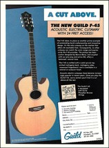 Guild F-45 Acoustic Electric Cutaway Flat top guitar ad 8 x 11 advertisement - £3.30 GBP