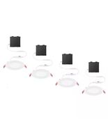 4-Pack Commercial Electric Slim Baffle 4 in. Canless Dimmable Recessed L... - $807.14 MXN