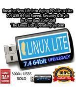 Linux Lite 7.4 64-bit Bootable USB Installer – Revive Your Old PC! Fast ... - $12.86