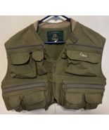  Orvis Vintage Fly Fishing Vest Mens Large Brown Tac-L-Pac Multi Pocket ... - $88.11