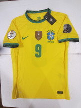 Gabriel Jesus Brazil 2021 Copa America Match Slim Home Soccer Jersey 202... - £87.72 GBP