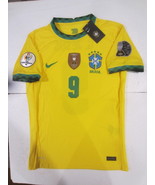 Gabriel Jesus Brazil 2021 Copa America Match Slim Home Soccer Jersey 202... - £88.14 GBP