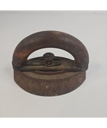 Antique Cast Sad Iron A.C. Williams Co. Ravenna Ohio Wood Handle Detachable - $27.10 CAD