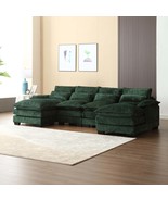 Modern Large Chenille Fabric U-Shape Sectional Sofa for Living Rooms - €824,60 EUR
