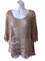 Velzera Crocheted Mauve Sweater - $14.68