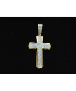 Vintage Estate 10k Gold &amp; Diamonds Religious Crucifix Cross Pendant 2.0g... - $14,134.59 MXN