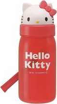 Hello Kitty Children’s Red Portable Water Bottle with Straw, Lid and Strap - £13.44 GBP