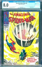 Amazing Spider-Man #61 (1968) CGC 8.0 -- O/w to white; 1st Gwen Stacy cover - £295.38 GBP