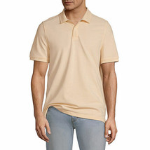 St. John&#39;s Bay Men&#39;s Short Sleeve Essential Stretch Polo SMALL Pineapple... - £14.91 GBP